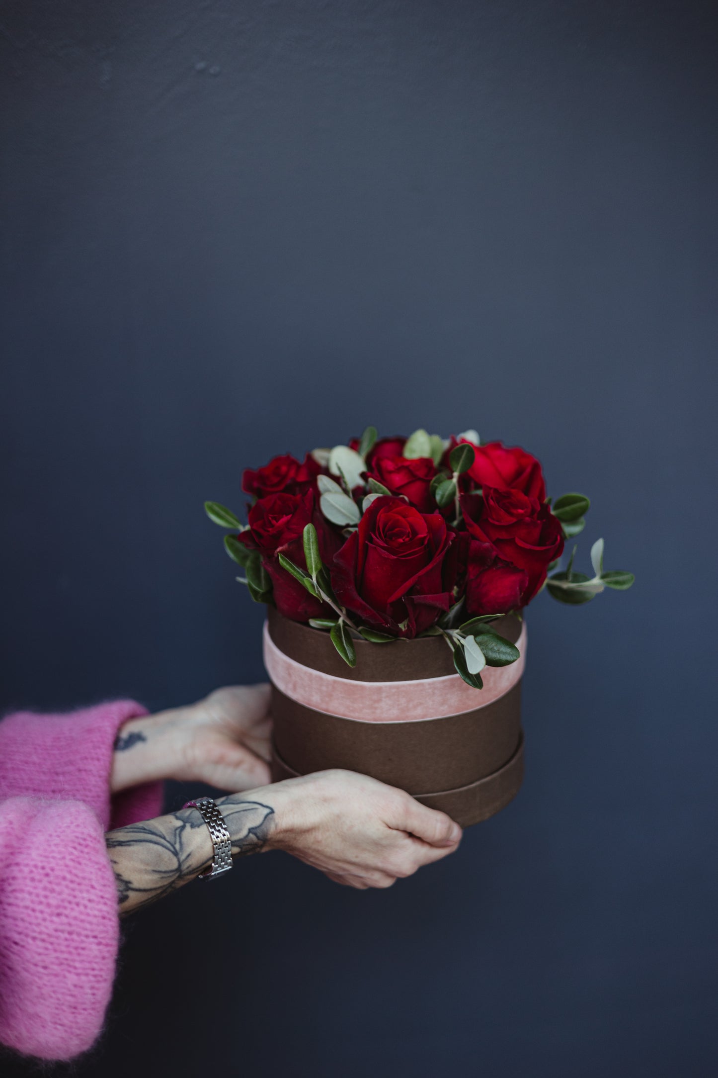 Grande boîte fleurie – Un écrin de roses pour la Saint-Valentin