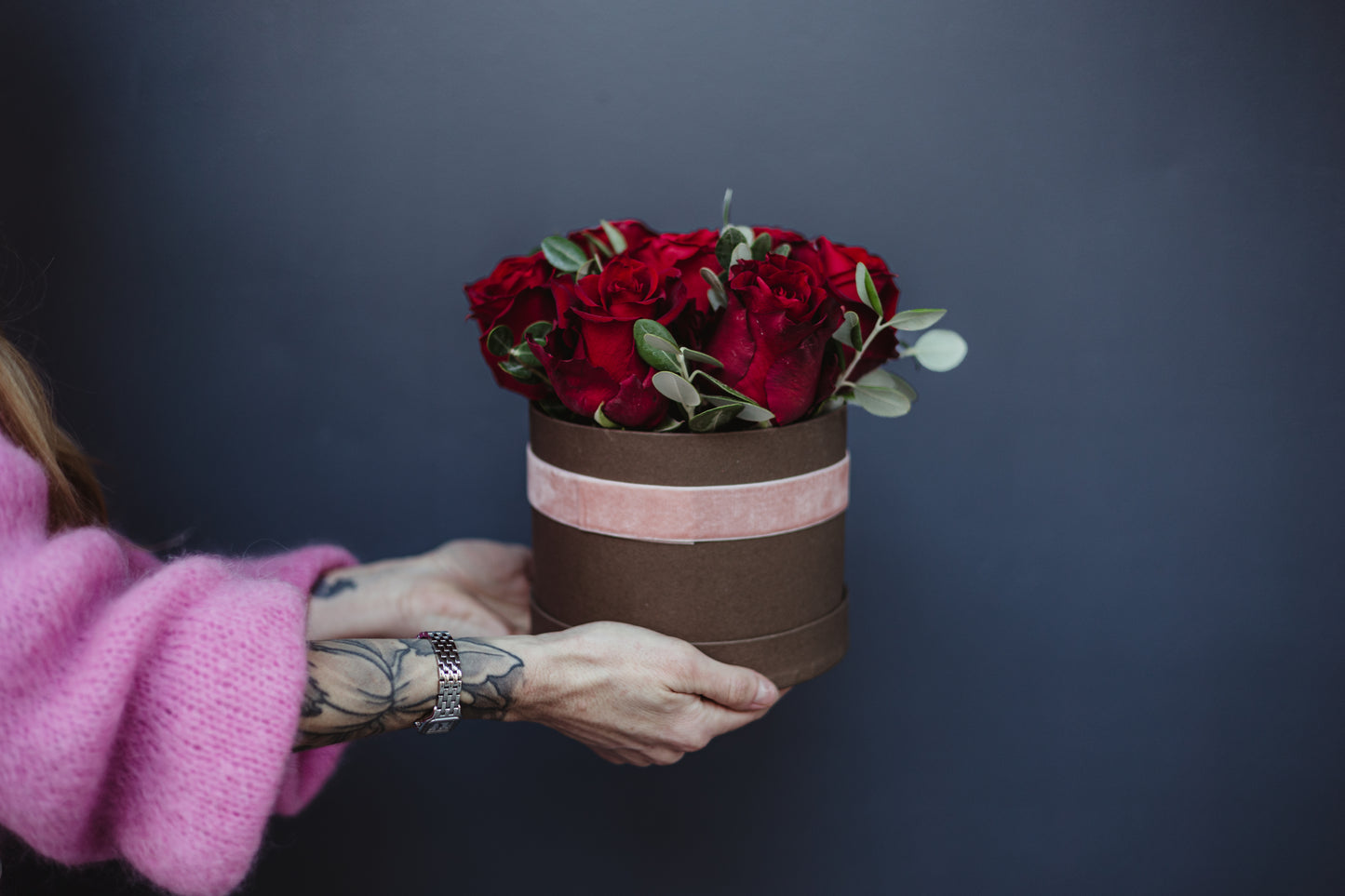 Grande boîte fleurie – Un écrin de roses pour la Saint-Valentin
