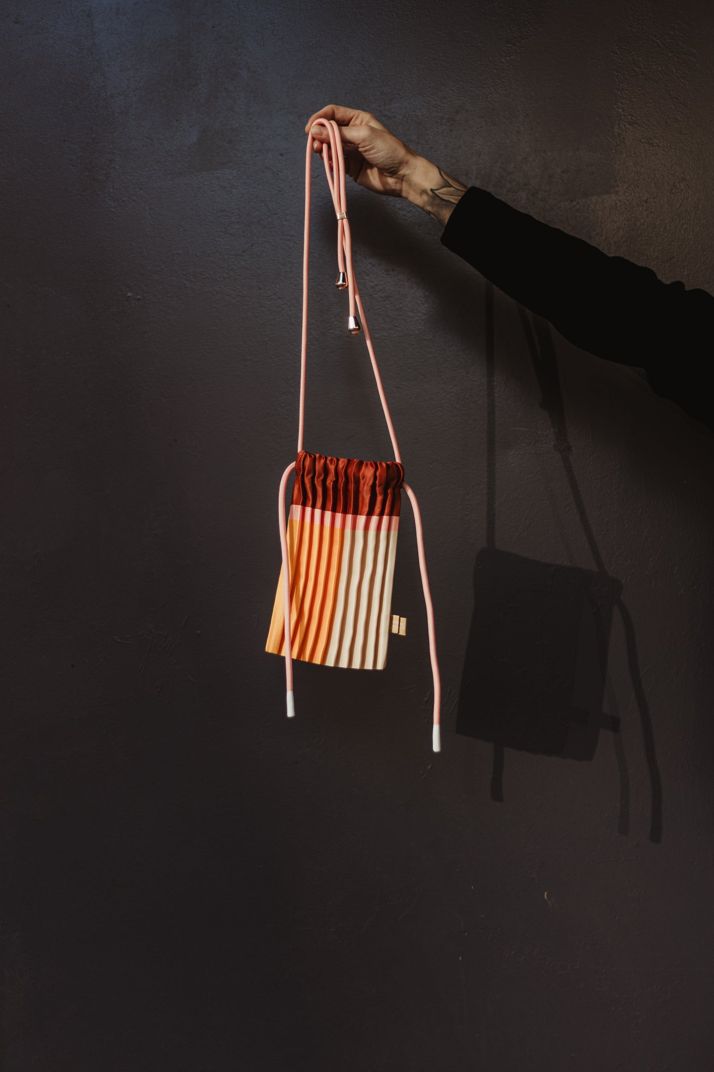 Pochette en Soie Plissé