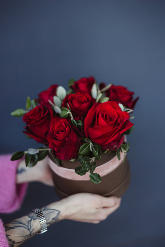 Grande boîte fleurie – Un écrin de roses pour la Saint-Valentin